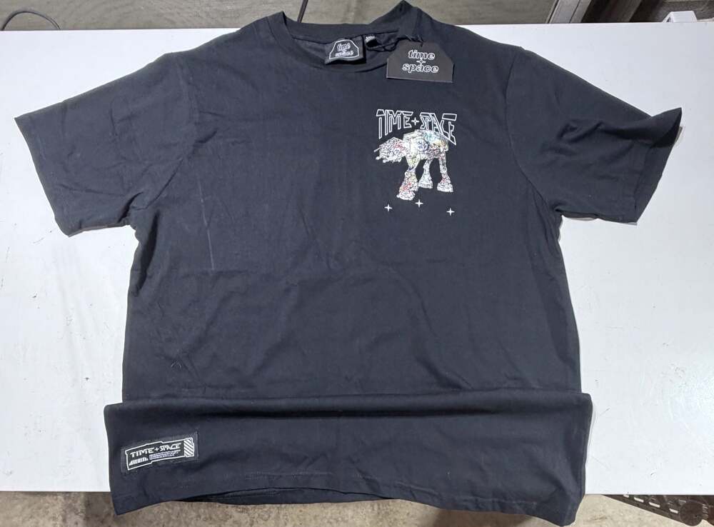 Time + Space Men's Graphic Print AT-AT Walker T-Shirt